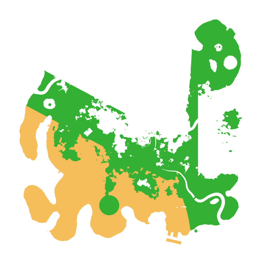Biome Rust Map: Procedural Map, Size: 3500, Seed: 87434333