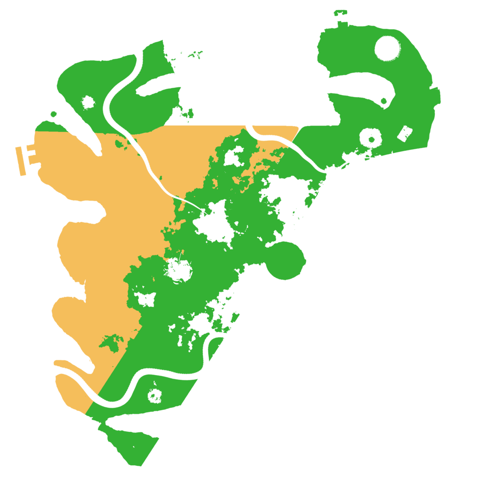 Biome Rust Map: Procedural Map, Size: 3500, Seed: 5535