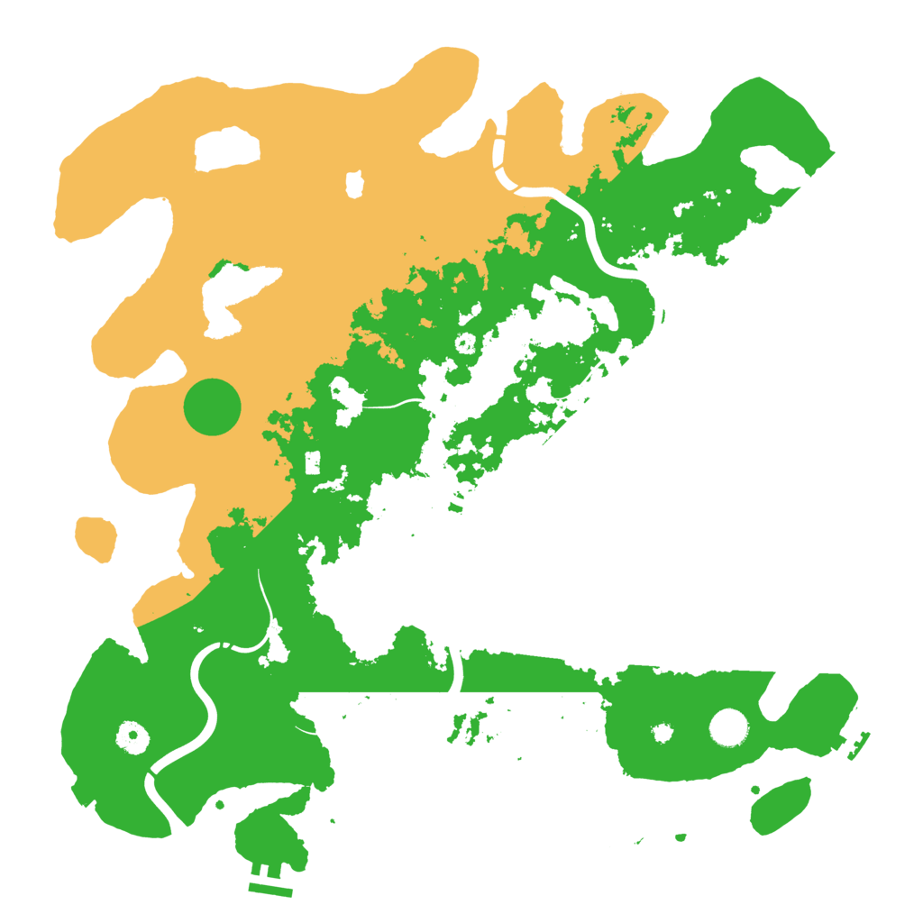 Biome Rust Map: Procedural Map, Size: 4250, Seed: 13508