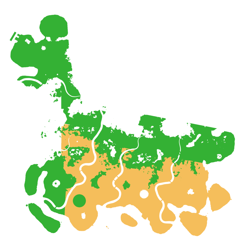 Biome Rust Map: Procedural Map, Size: 5000, Seed: 92395