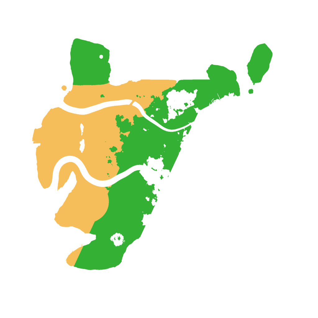 Biome Rust Map: Procedural Map, Size: 2500, Seed: 46293157
