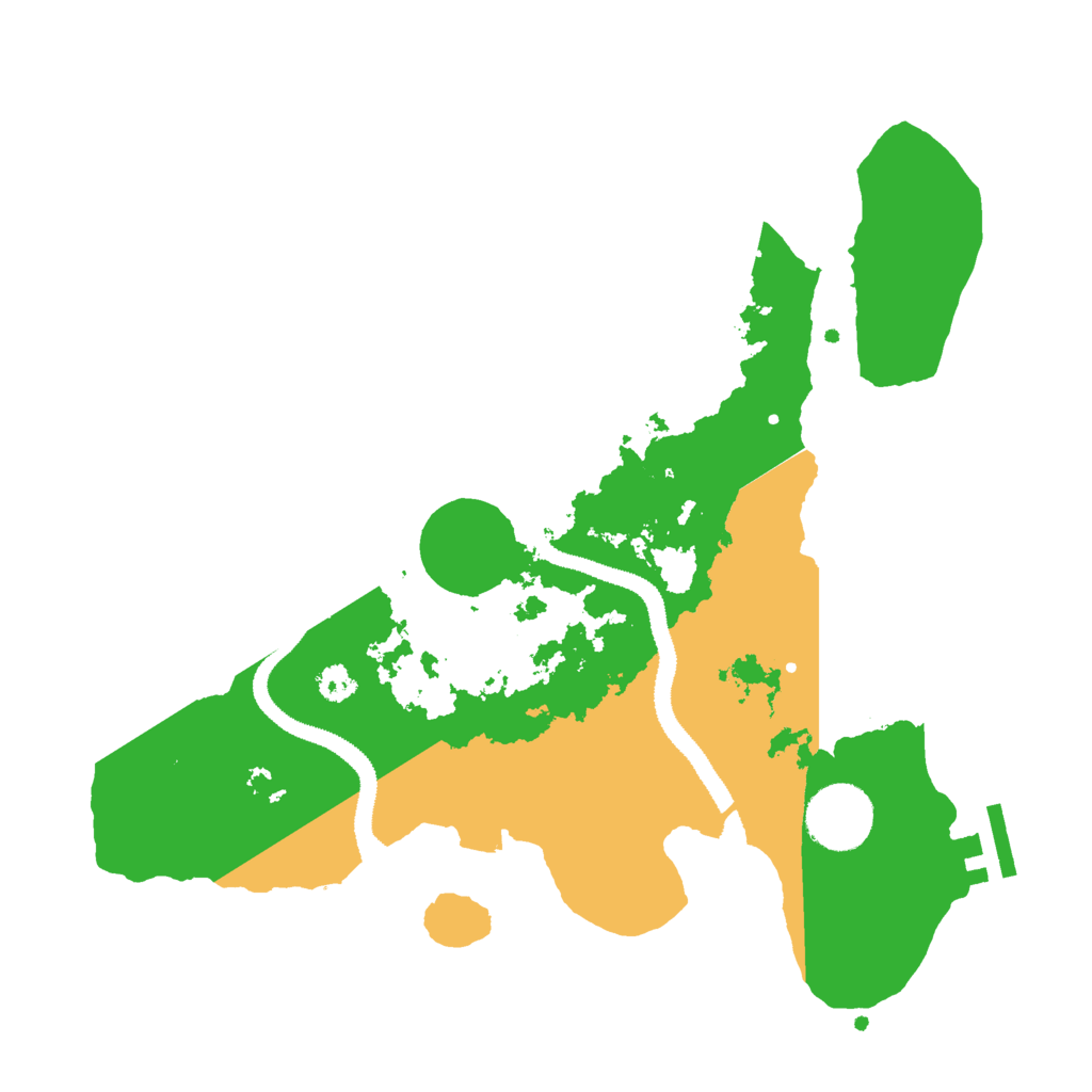 Biome Rust Map: Procedural Map, Size: 3000, Seed: 799144847