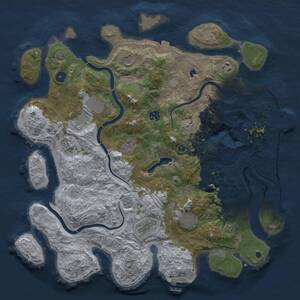 Thumbnail Rust Map: Procedural Map, Size: 4250, Seed: 79619072, 16 Monuments
