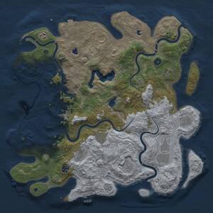 Thumbnail Rust Map: Procedural Map, Size: 4500, Seed: 302901967, 16 Monuments