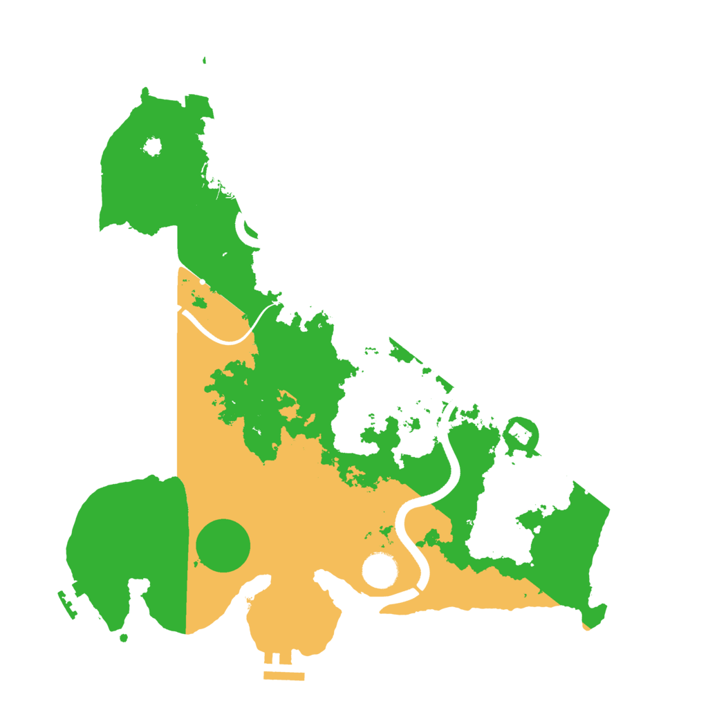 Biome Rust Map: Procedural Map, Size: 3500, Seed: 18377