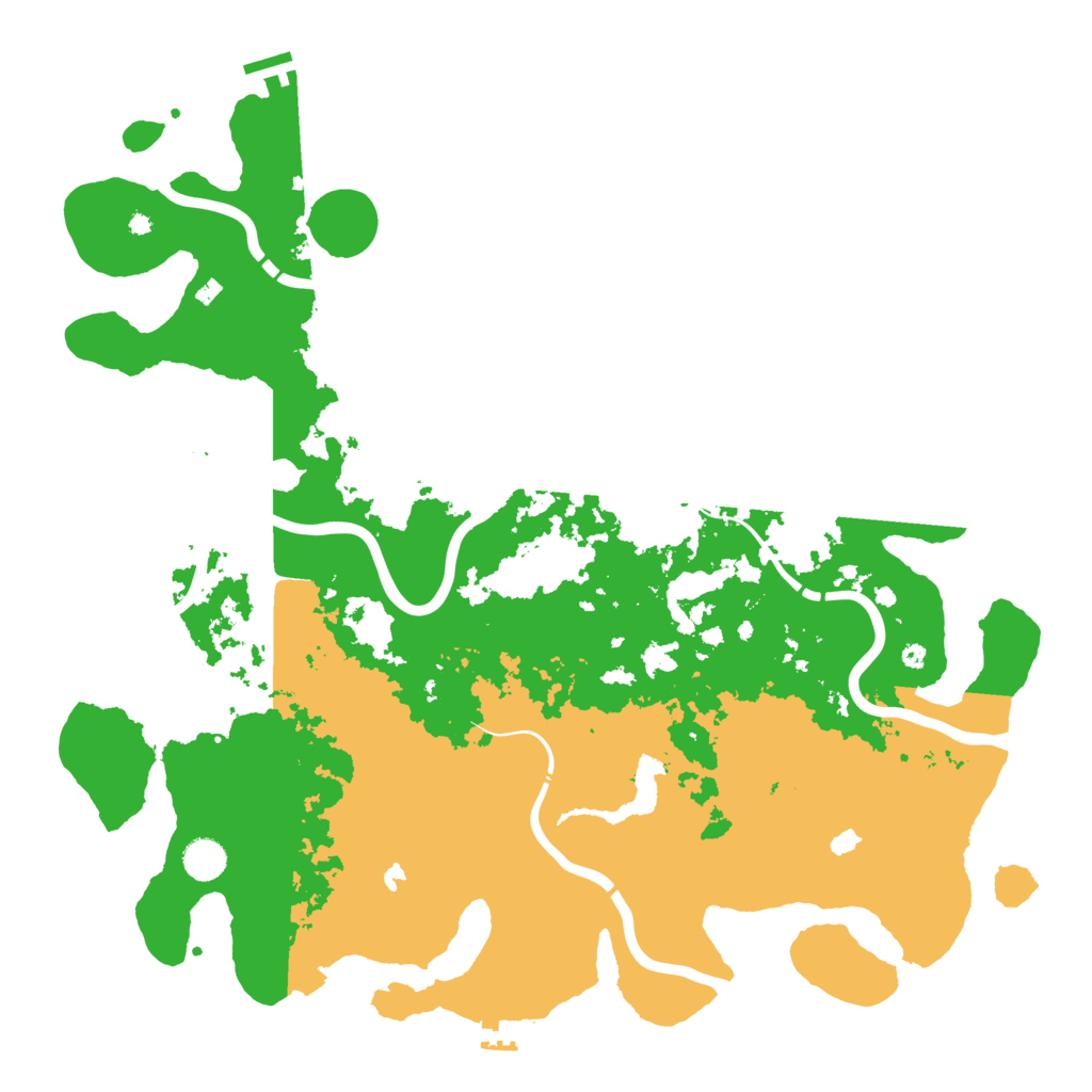 Biome Rust Map: Procedural Map, Size: 4500, Seed: 2032414362