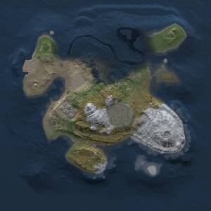 Thumbnail Rust Map: Procedural Map, Size: 2000, Seed: 77770, 3 Monuments