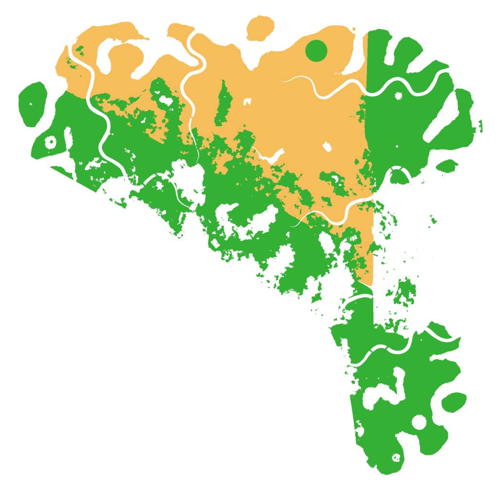 Biome Rust Map: Procedural Map, Size: 6000, Seed: 11651