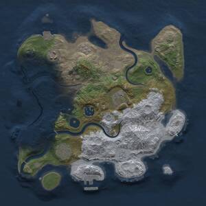 Thumbnail Rust Map: Procedural Map, Size: 3053, Seed: 481981, 12 Monuments