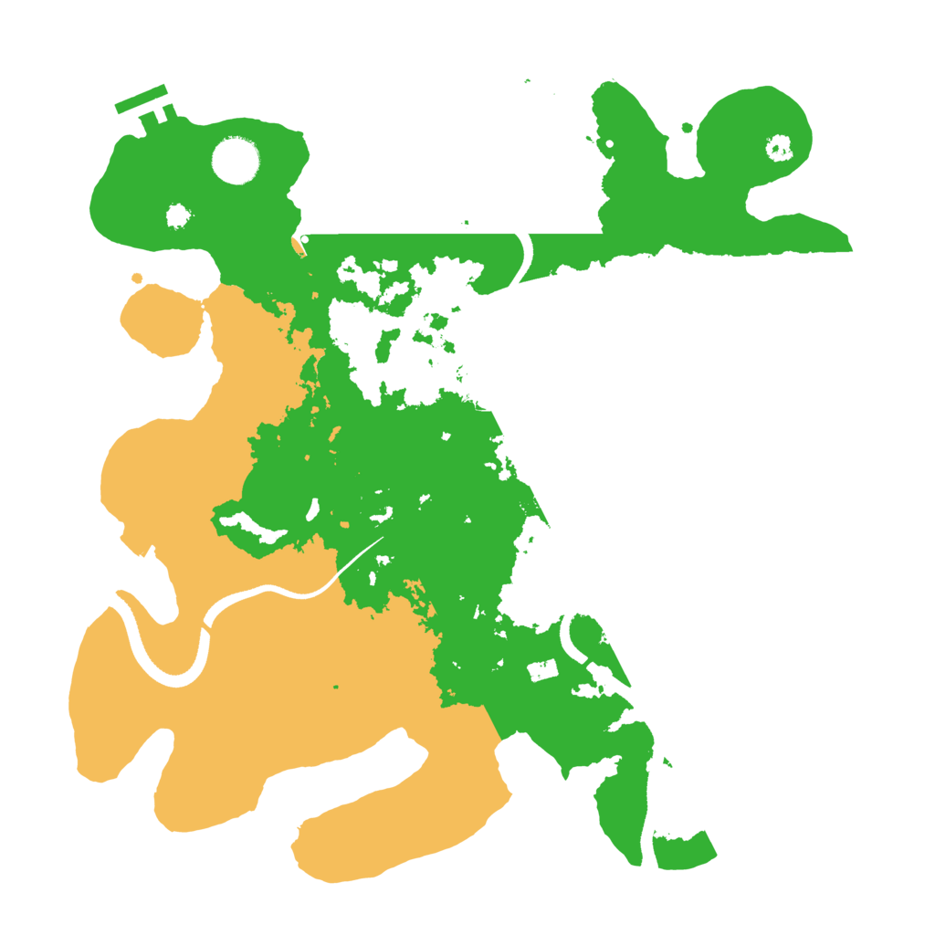 Biome Rust Map: Procedural Map, Size: 3500, Seed: 26848595