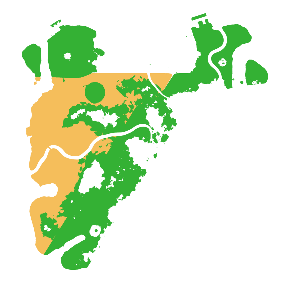 Biome Rust Map: Procedural Map, Size: 3800, Seed: 19216810
