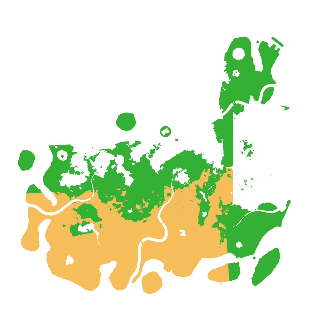 Biome Rust Map: Procedural Map, Size: 4500, Seed: 461075825