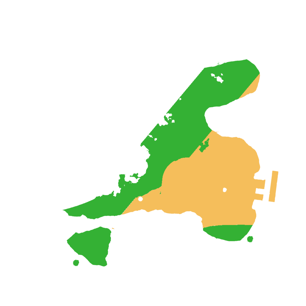 Biome Rust Map: Procedural Map, Size: 2000, Seed: 1499432542