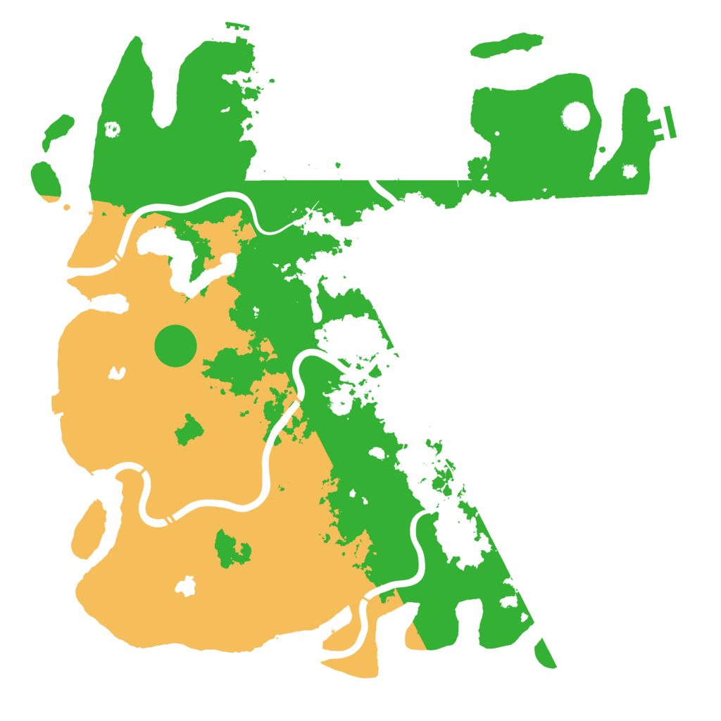 Biome Rust Map: Procedural Map, Size: 4500, Seed: 160540546