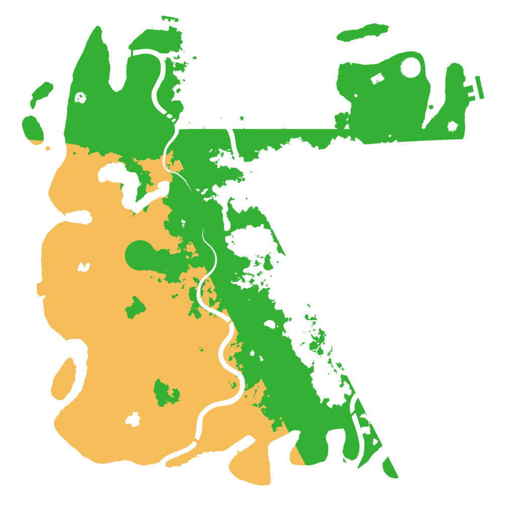 Biome Rust Map: Procedural Map, Size: 4500, Seed: 160540546