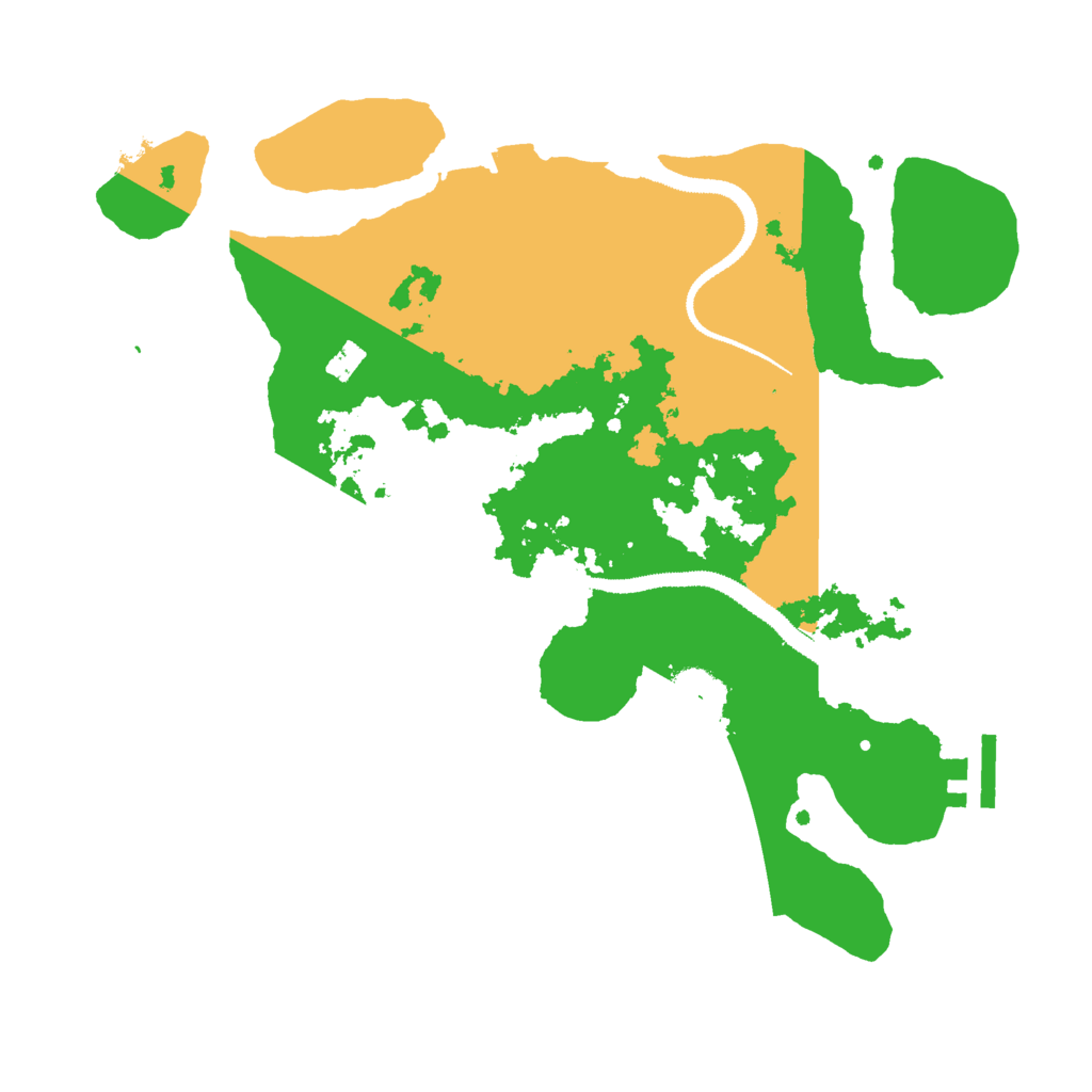 Biome Rust Map: Procedural Map, Size: 3000, Seed: 128997729