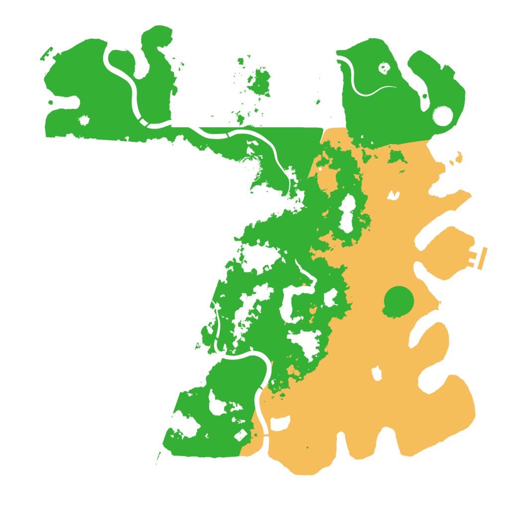 Biome Rust Map: Procedural Map, Size: 4500, Seed: 420666