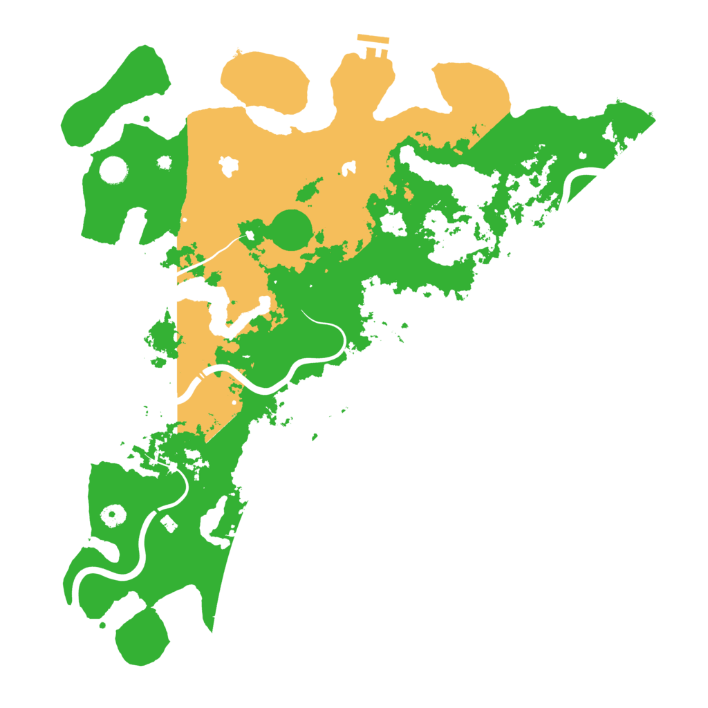 Biome Rust Map: Procedural Map, Size: 4500, Seed: 731328275