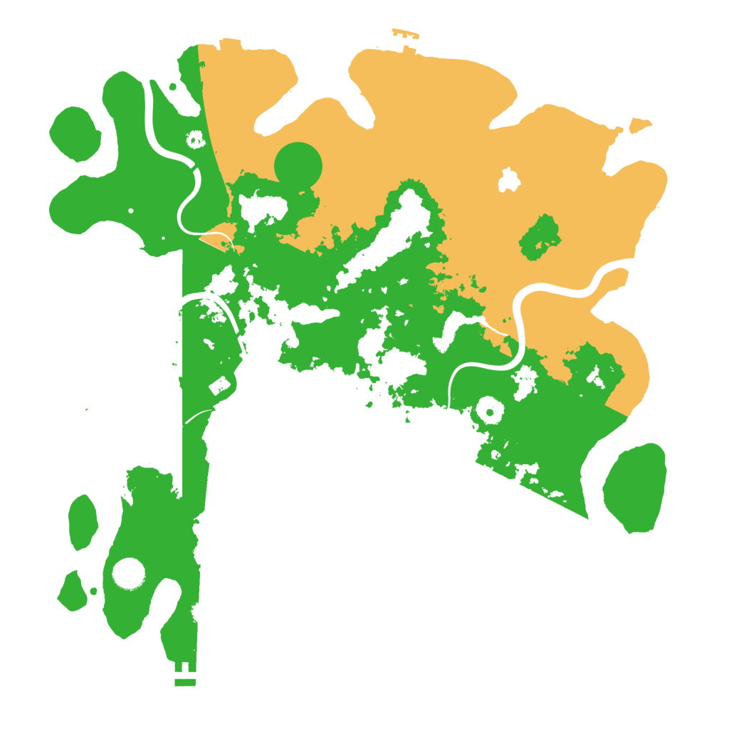 Biome Rust Map: Procedural Map, Size: 4000, Seed: 711223