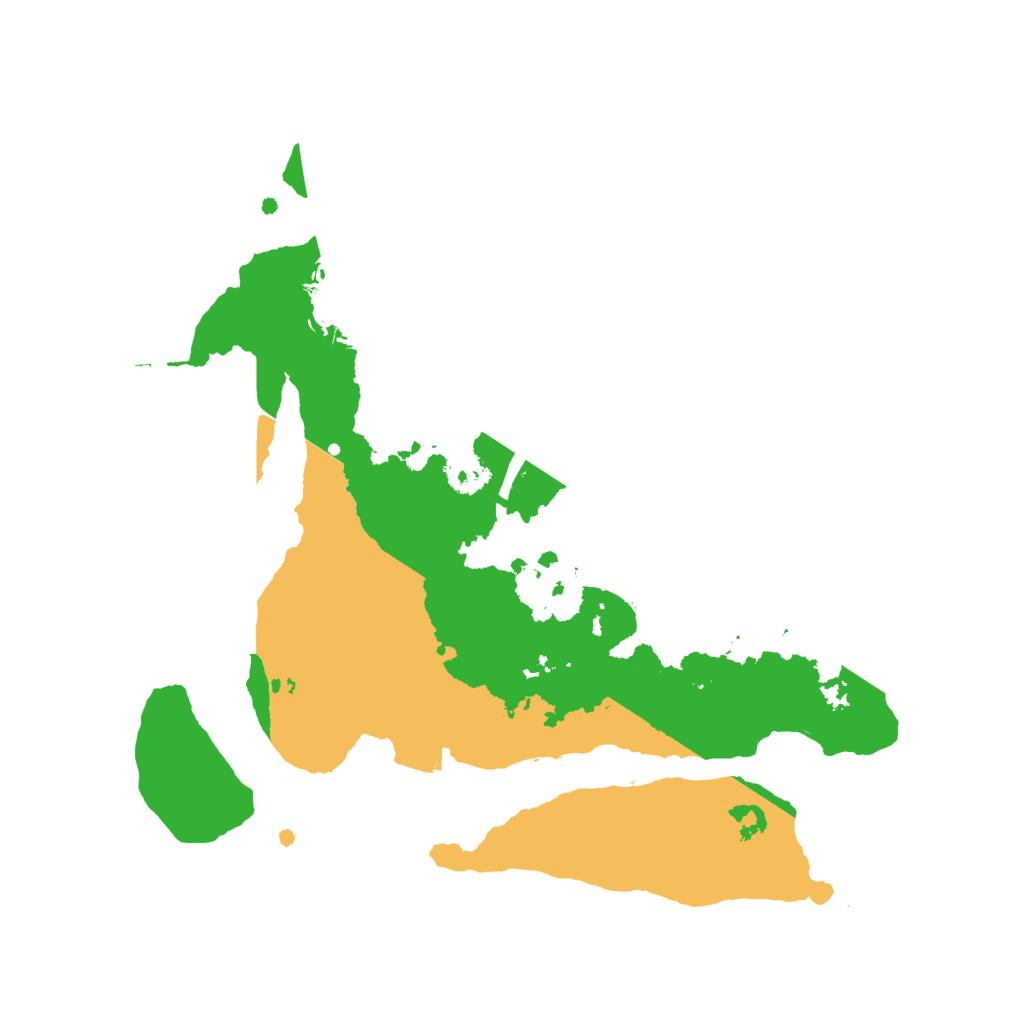 Biome Rust Map: Procedural Map, Size: 2500, Seed: 27657