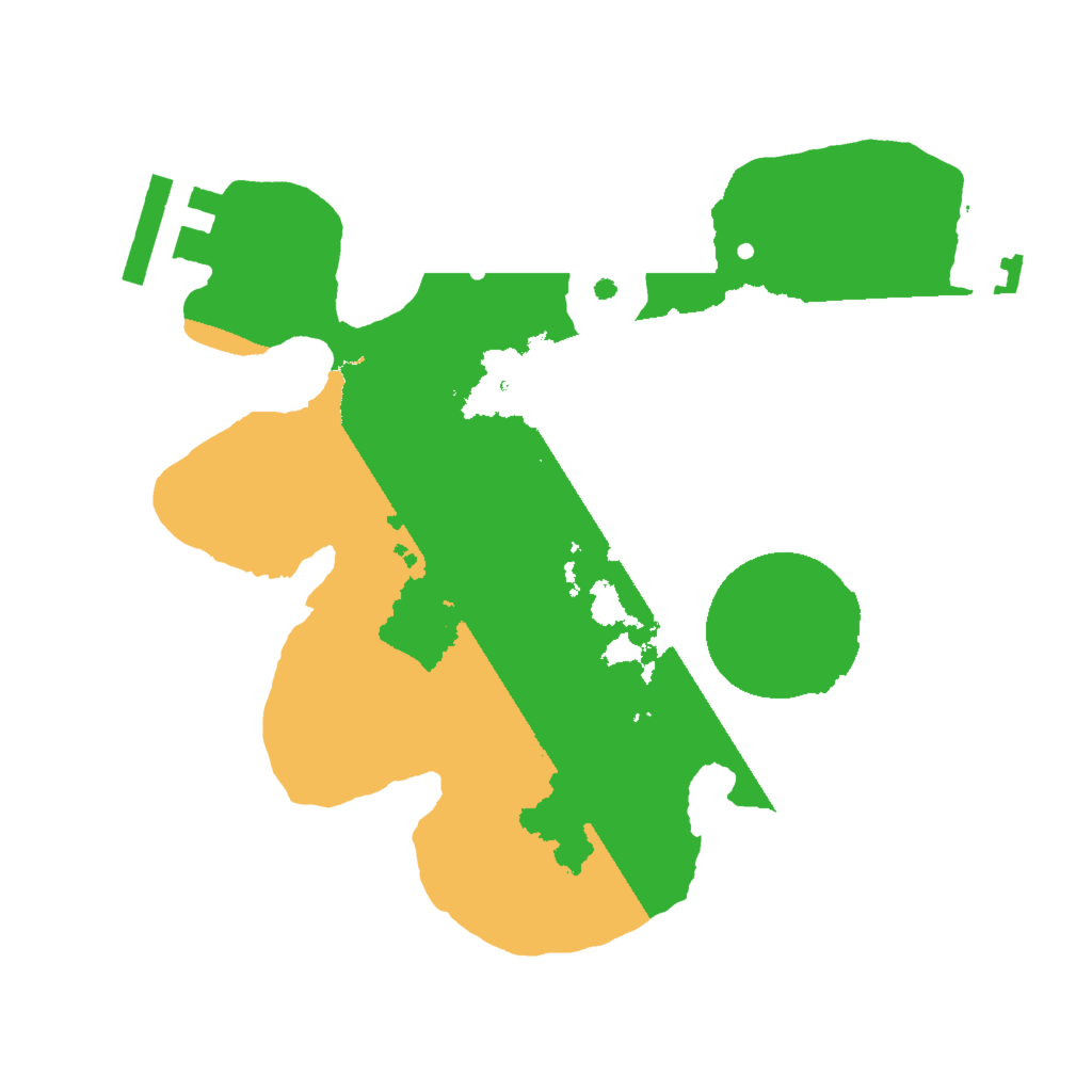 Biome Rust Map: Procedural Map, Size: 2000, Seed: 12849433