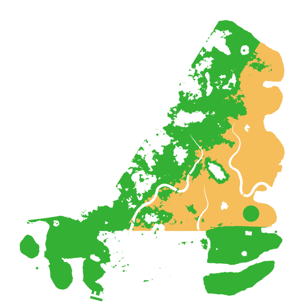 Biome Rust Map: Procedural Map, Size: 5000, Seed: 34521