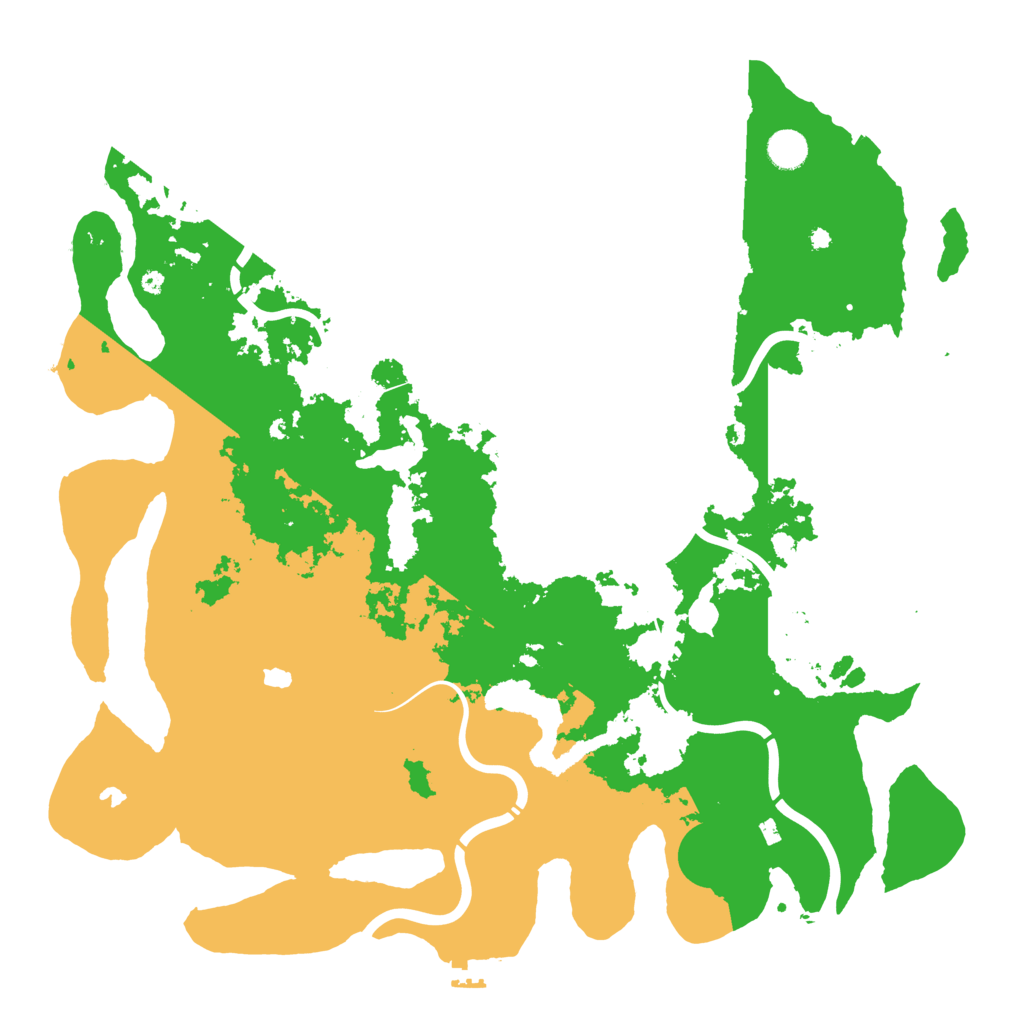 Biome Rust Map: Procedural Map, Size: 4500, Seed: 724220477