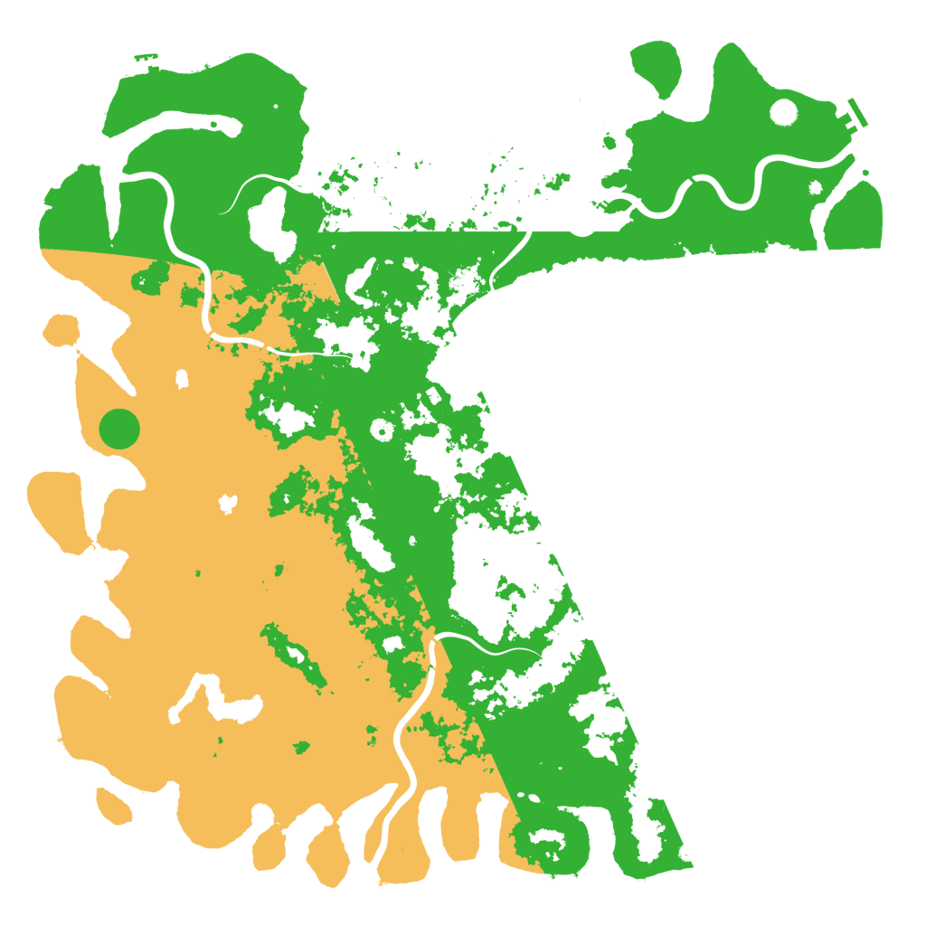 Biome Rust Map: Procedural Map, Size: 6000, Seed: 1340483902