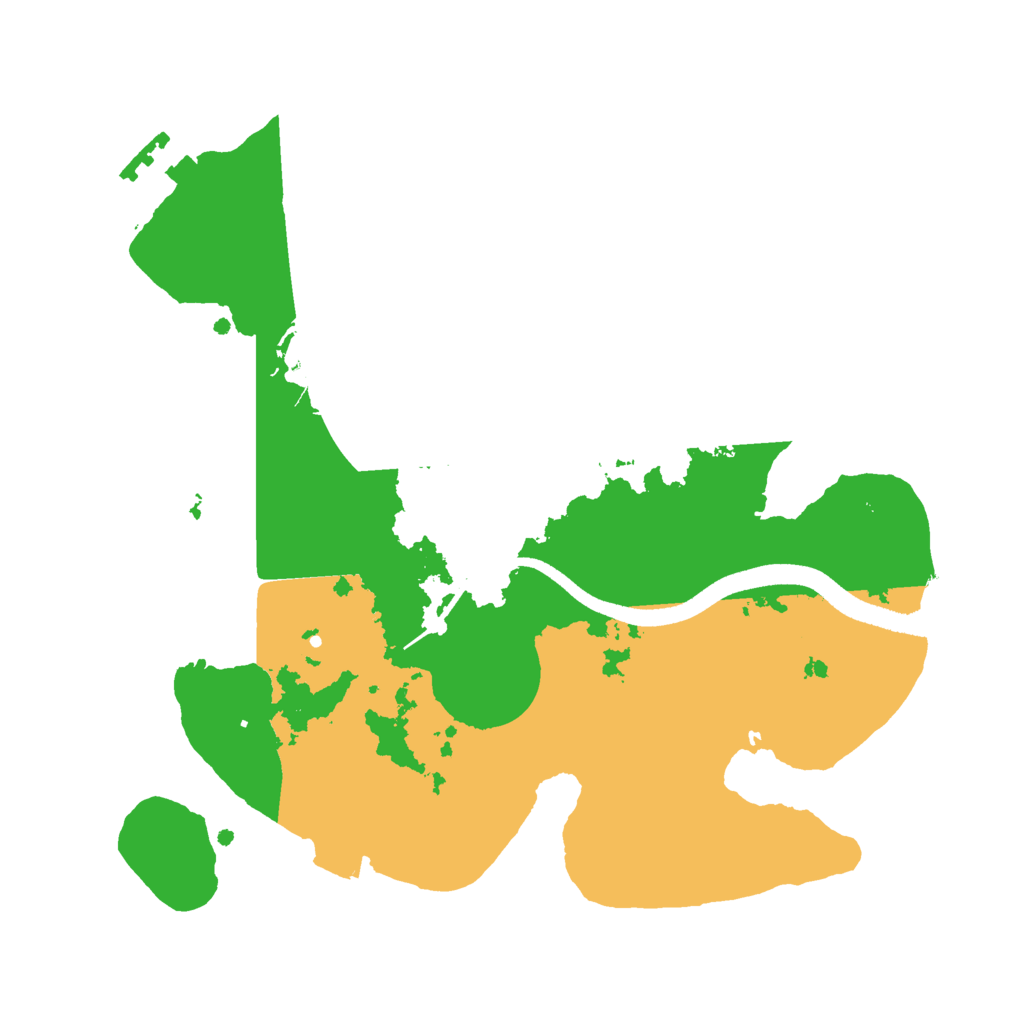 Biome Rust Map: Procedural Map, Size: 2500, Seed: 32444550