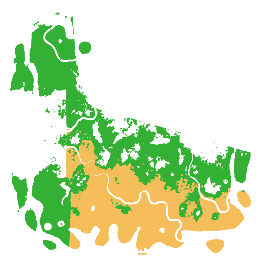 Biome Rust Map: Procedural Map, Size: 6000, Seed: 1277749705