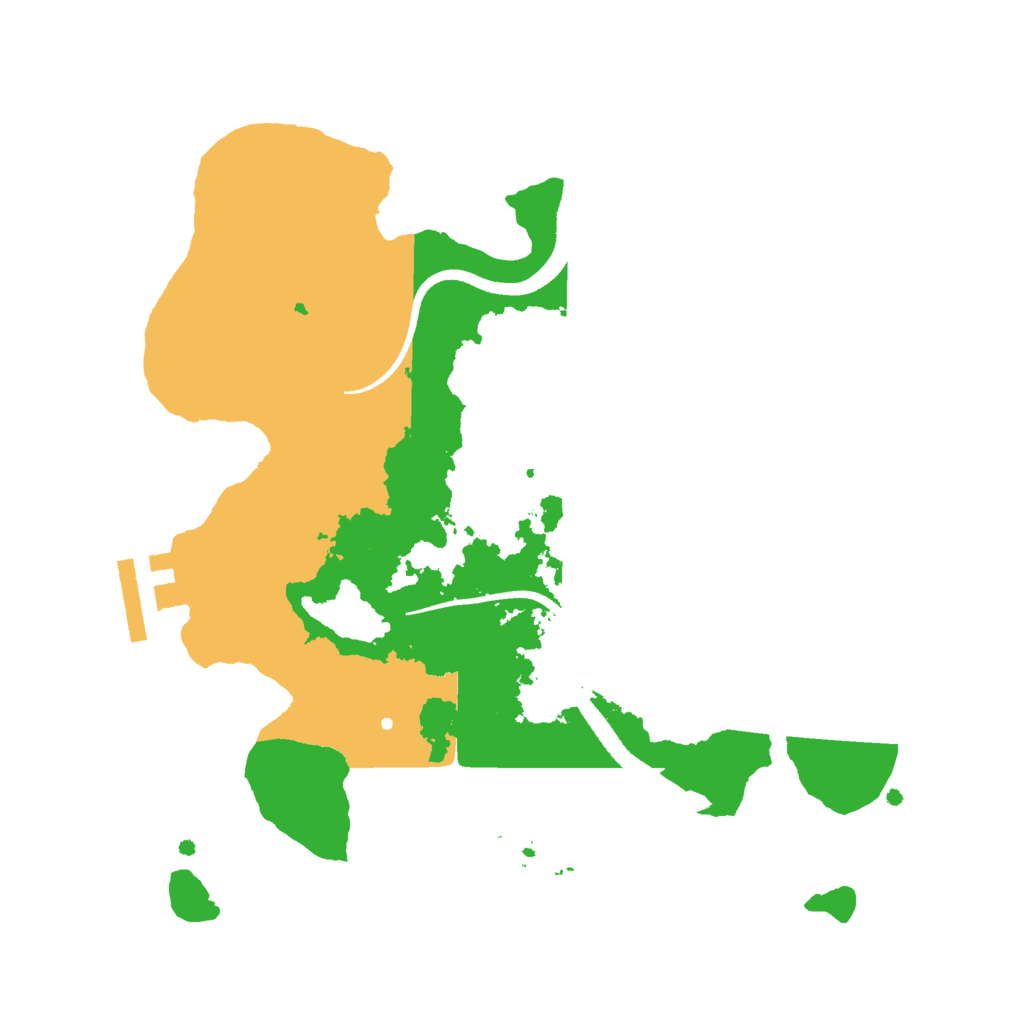 Biome Rust Map: Procedural Map, Size: 2500, Seed: 46374