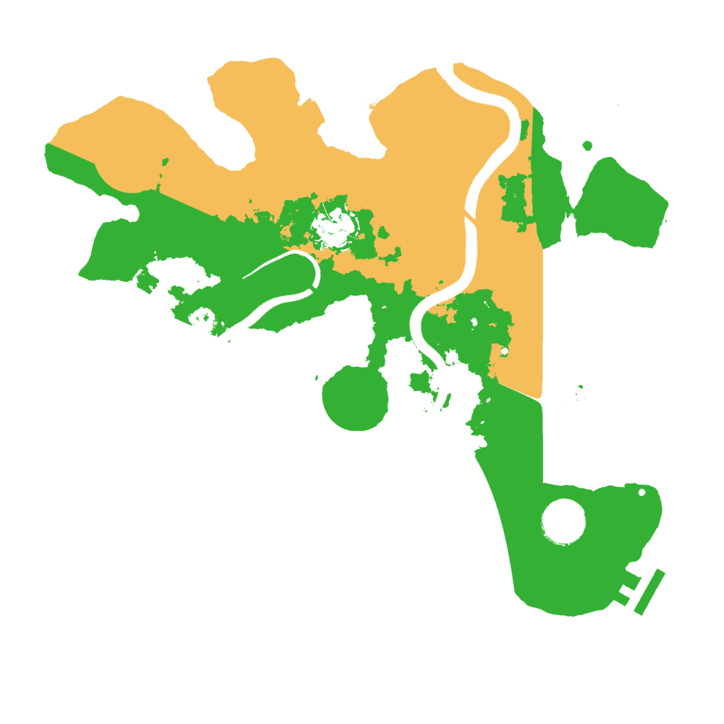 Biome Rust Map: Procedural Map, Size: 3000, Seed: 895338716