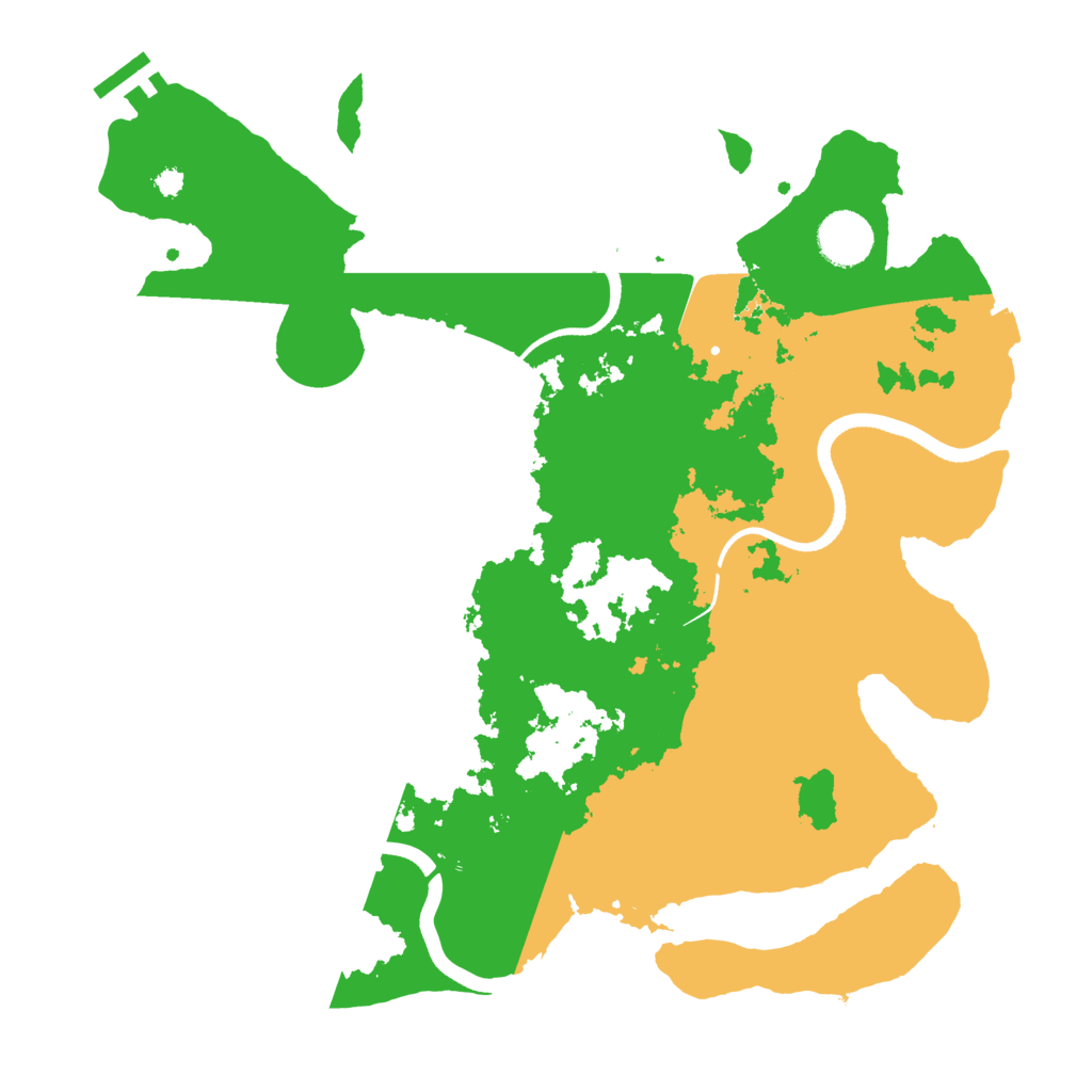 Biome Rust Map: Procedural Map, Size: 3500, Seed: 1520148852