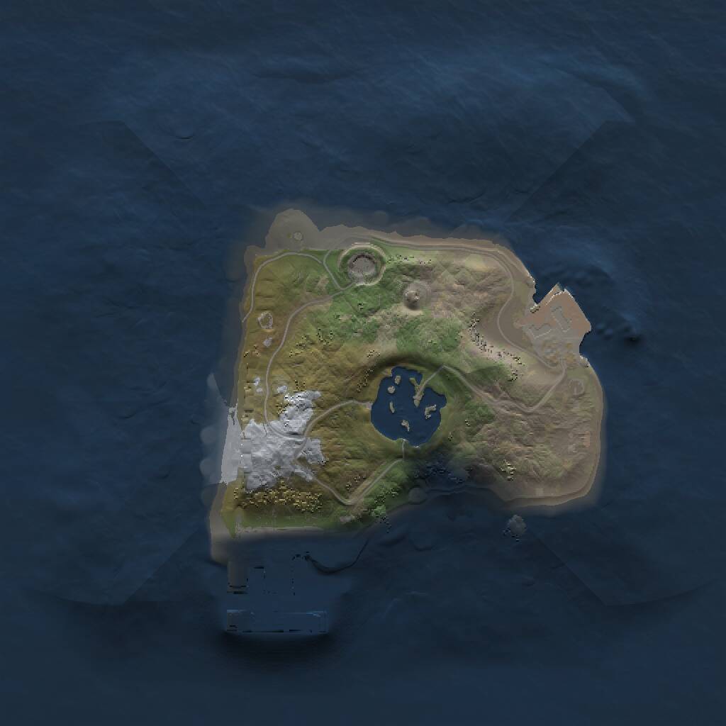 Rust Map: Procedural Map, Size: 1500, Seed: 415646, 3 Monuments