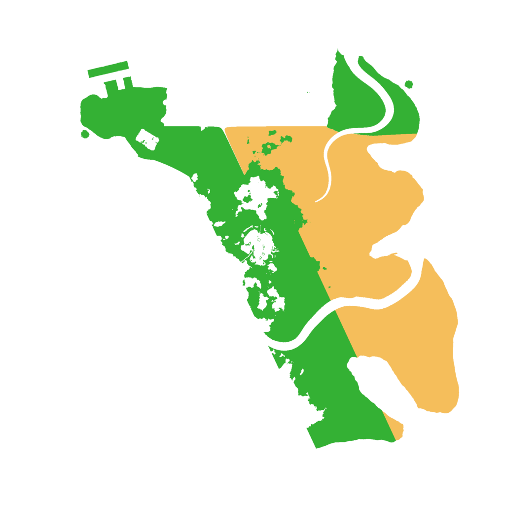 Biome Rust Map: Procedural Map, Size: 2500, Seed: 468101385