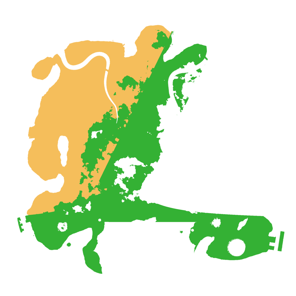 Biome Rust Map: Procedural Map, Size: 3000, Seed: 32102