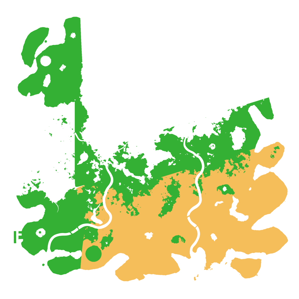Biome Rust Map: Procedural Map, Size: 5000, Seed: 491542373