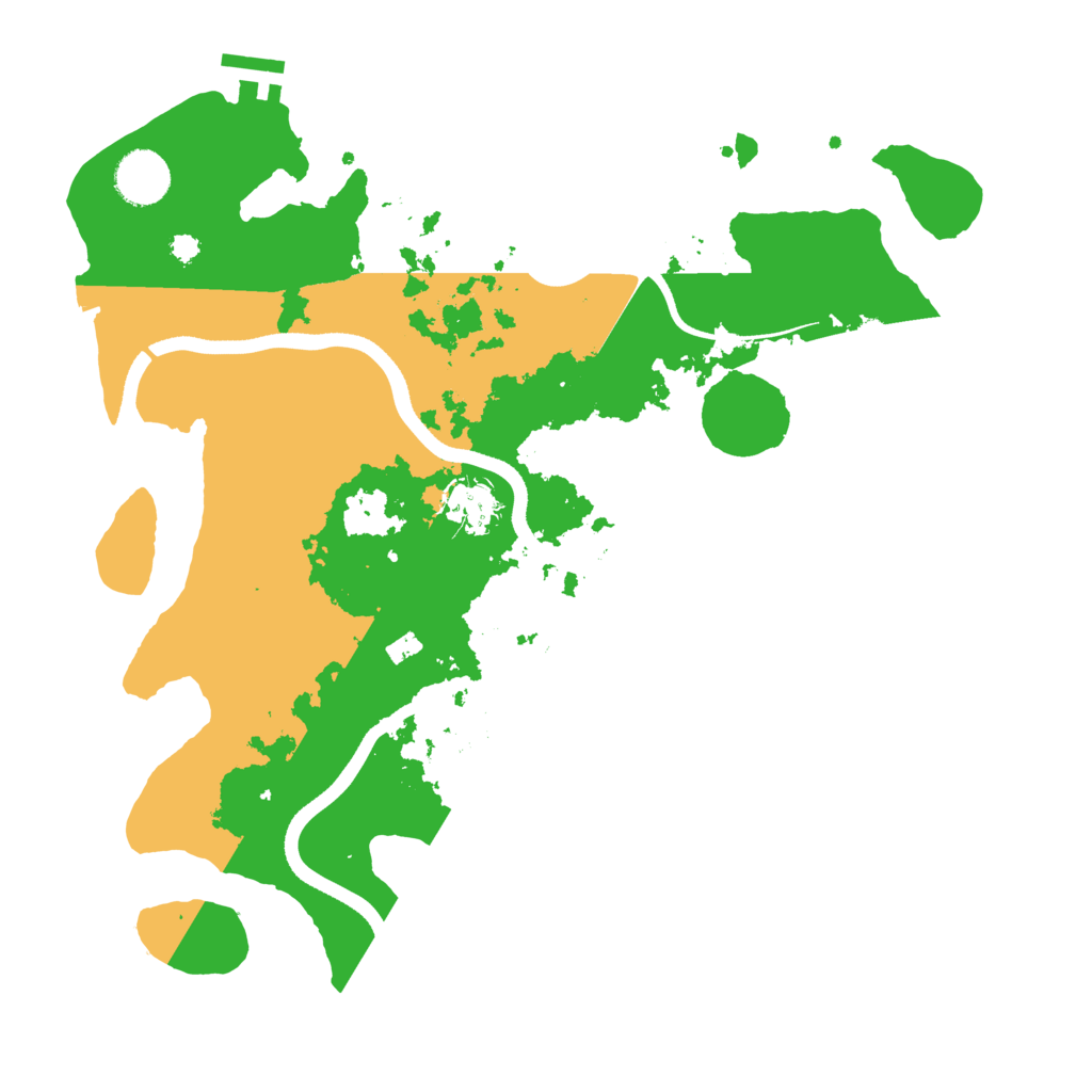 Biome Rust Map: Procedural Map, Size: 3500, Seed: 1548753947