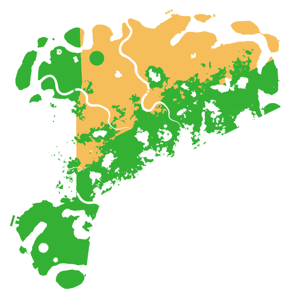 Biome Rust Map: Procedural Map, Size: 5500, Seed: 279657915