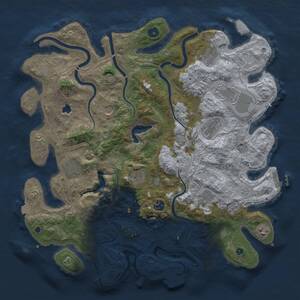 Thumbnail Rust Map: Procedural Map, Size: 4250, Seed: 1216, 16 Monuments