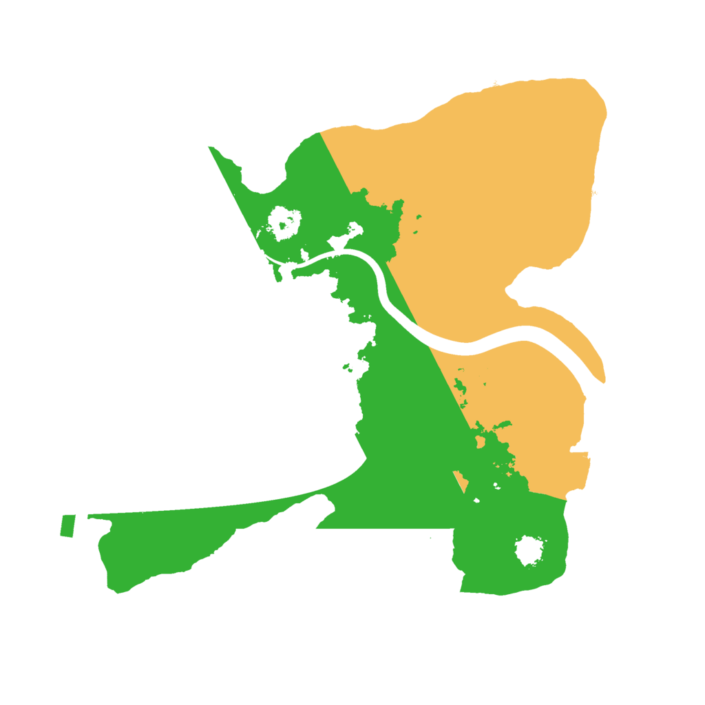 Biome Rust Map: Procedural Map, Size: 2200, Seed: 1651553284