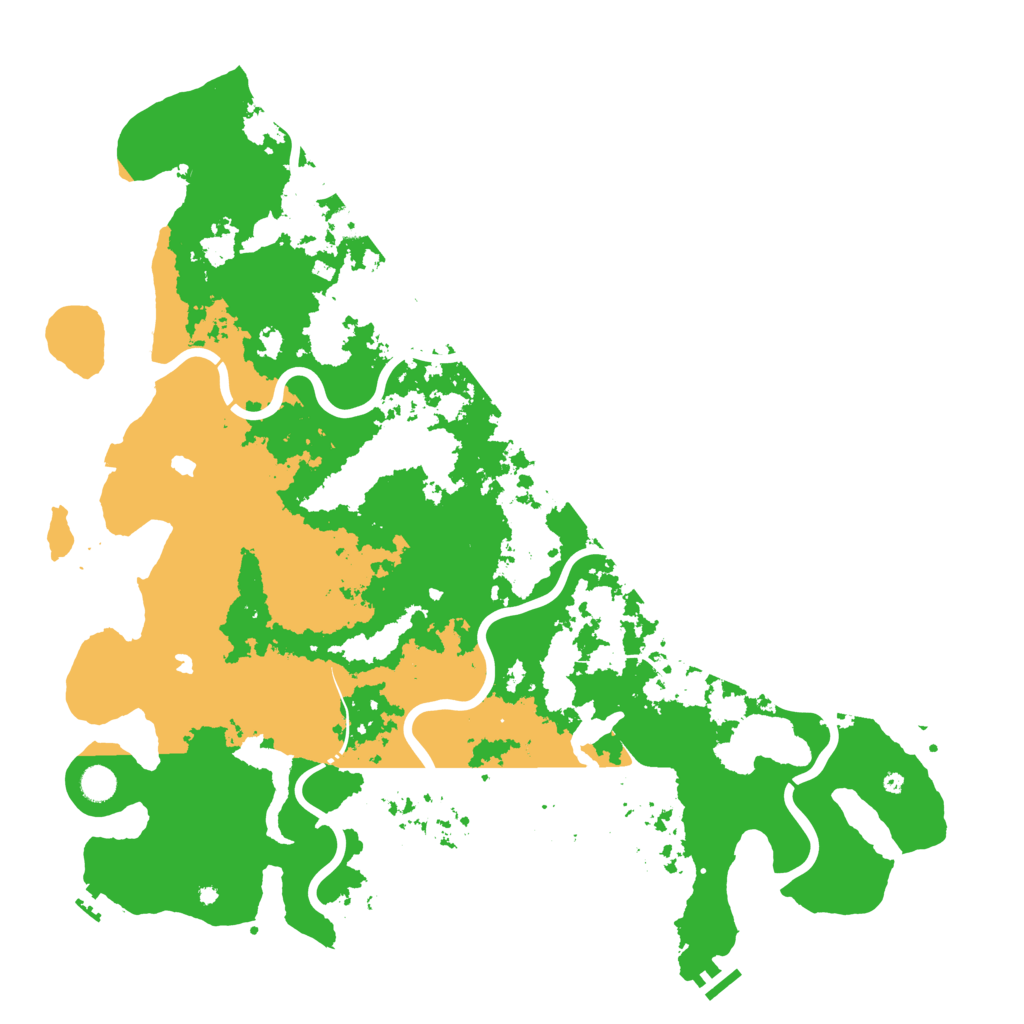 Biome Rust Map: Procedural Map, Size: 5000, Seed: 55573