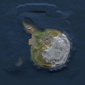 Thumbnail Rust Map: Procedural Map, Size: 1600, Seed: 606936256, 2 Monuments