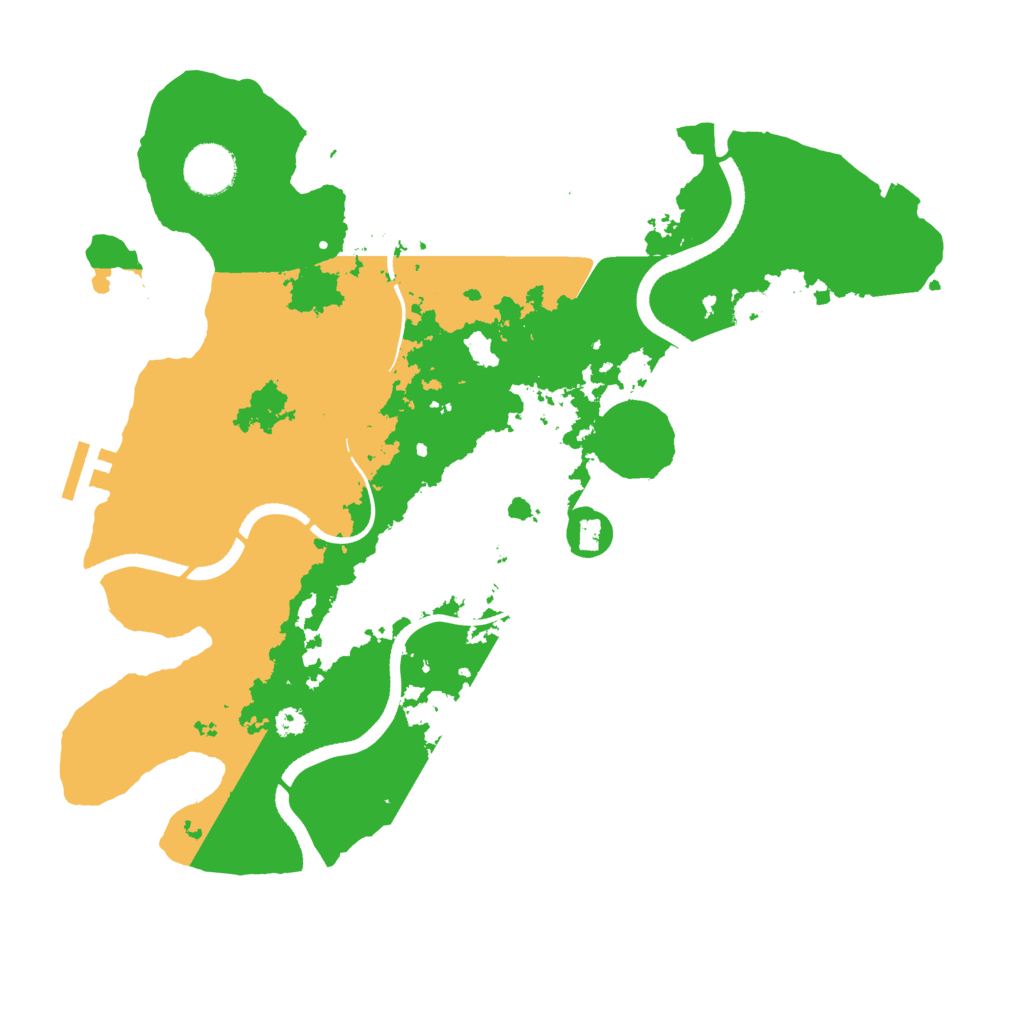 Biome Rust Map: Procedural Map, Size: 3500, Seed: 2043392082