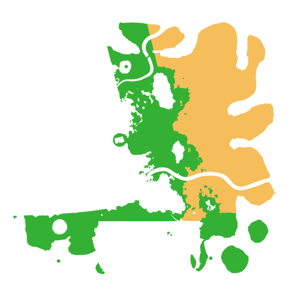 Biome Rust Map: Procedural Map, Size: 3500, Seed: 2560560