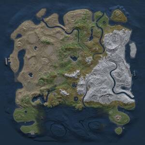 Thumbnail Rust Map: Procedural Map, Size: 4500, Seed: 5186514, 17 Monuments