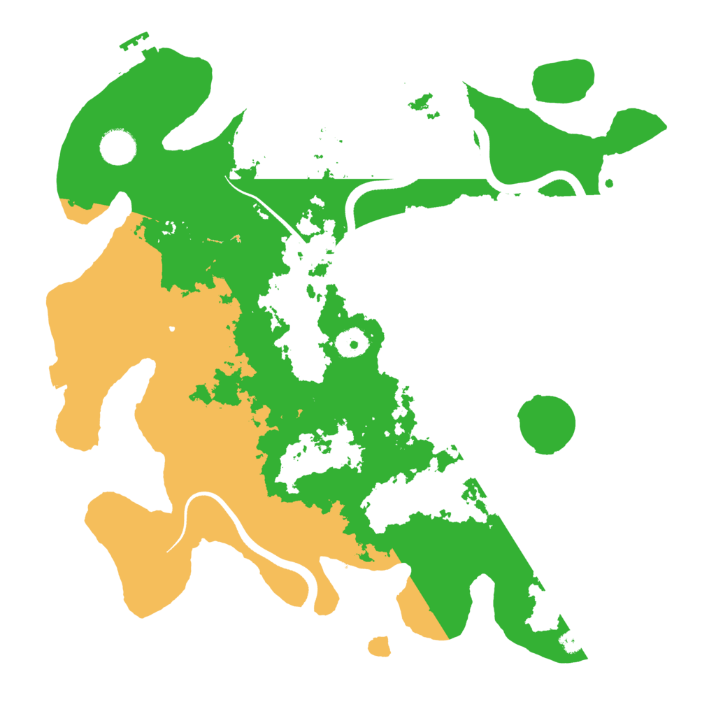 Biome Rust Map: Procedural Map, Size: 3500, Seed: 54500