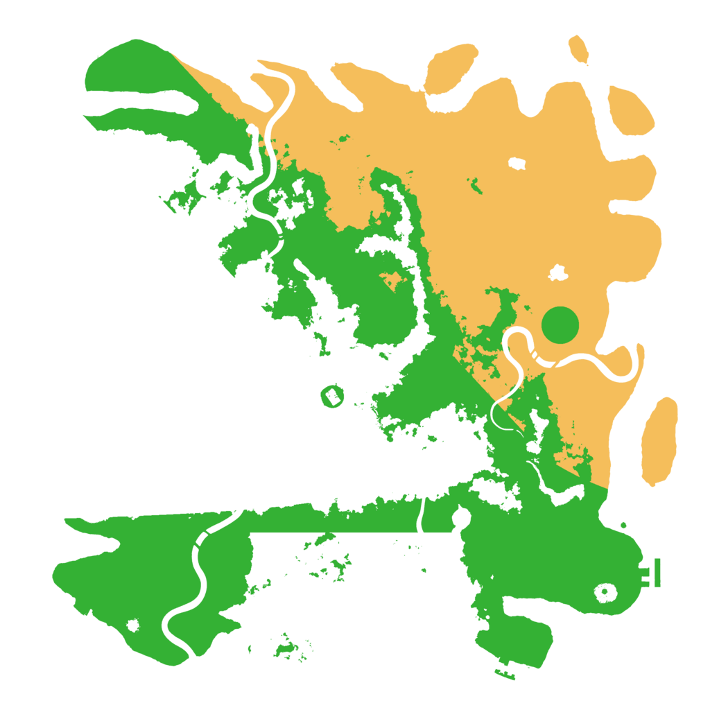 Biome Rust Map: Procedural Map, Size: 5000, Seed: 456489