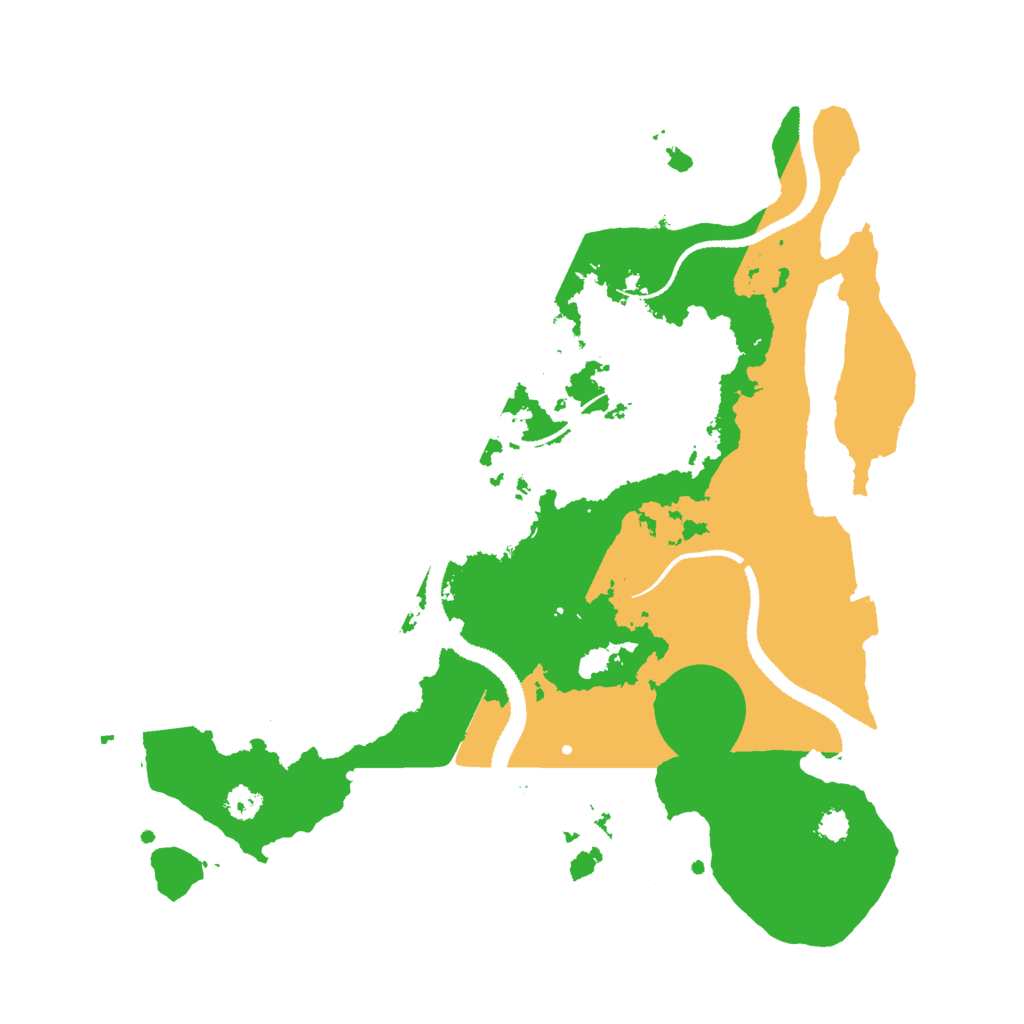 Biome Rust Map: Procedural Map, Size: 3000, Seed: 1814994582