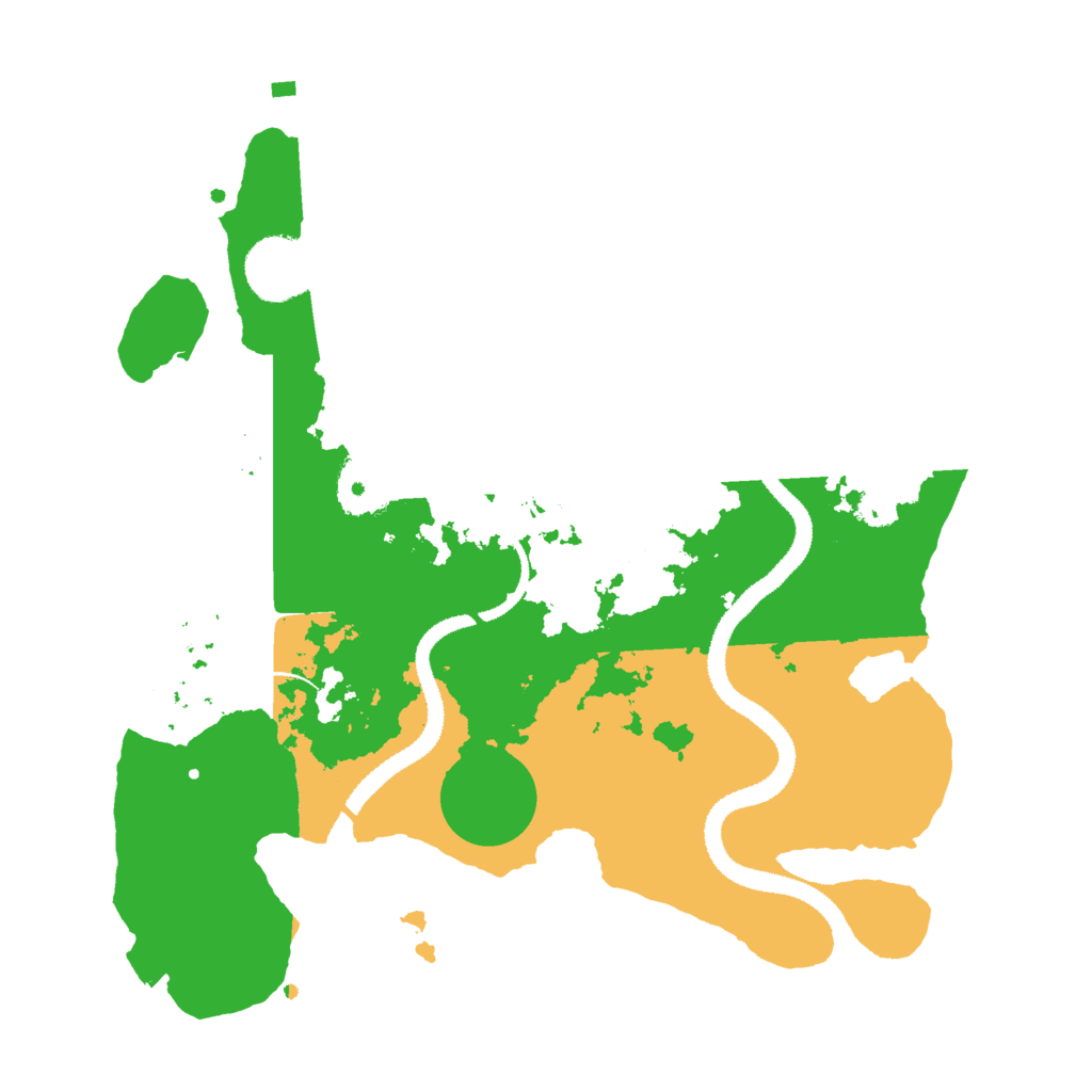 Biome Rust Map: Procedural Map, Size: 3000, Seed: 32133